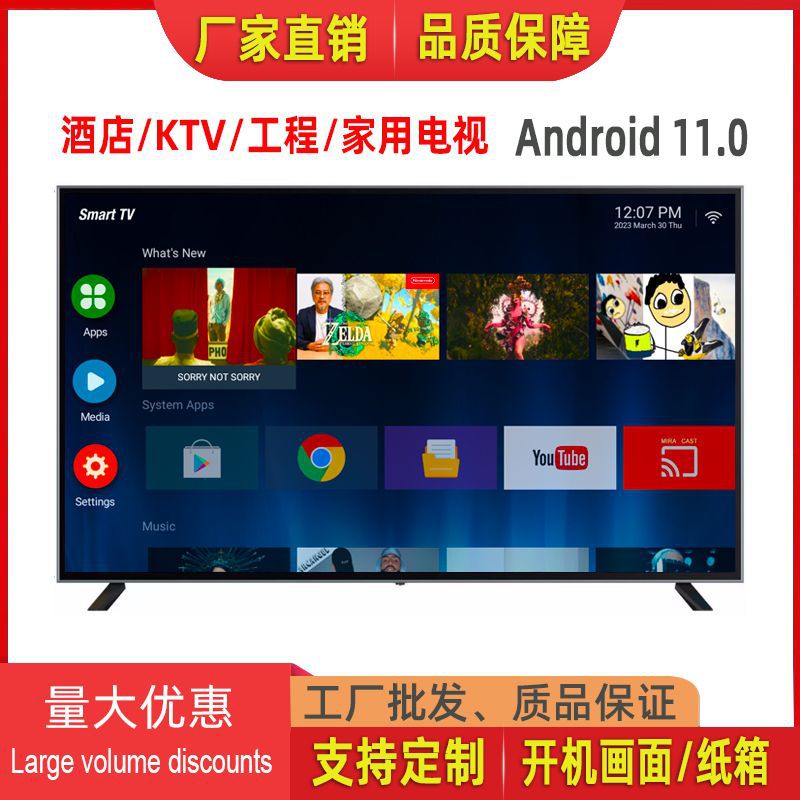 Tv 40-Inch 50-Inch 55-Inch 65-Inch 75inch 100inch Lcd Tv Wireless Wifi Network Tv Smart
