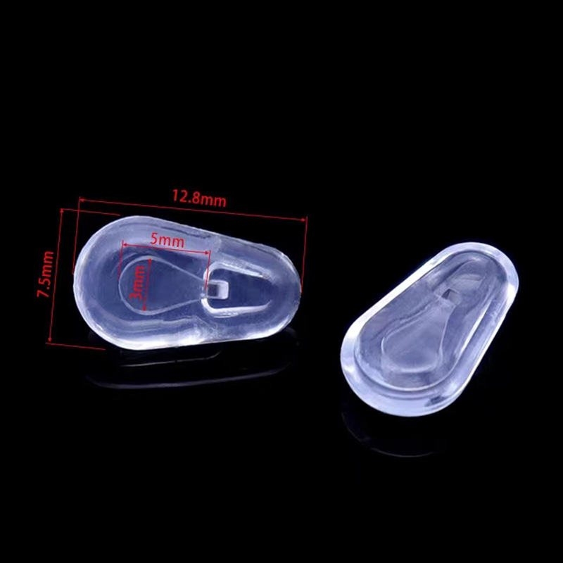 Silicone non-slip buckle hanging nose pads for glasses, silicone nose pads without indentation, non-slip glasses nose pads