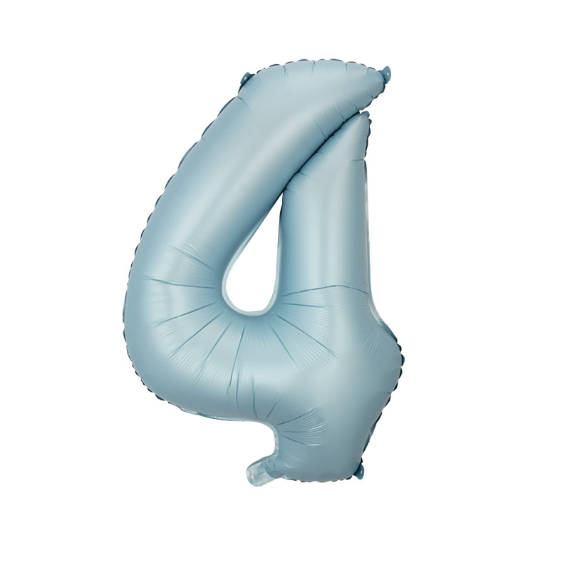 Versión americana verde digital flotante vacío globo de película de aluminio 32 pulgadas oro medio globo digital 34 pulgadas globo decoración al por mayor