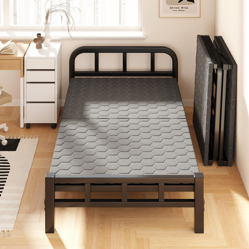 Folding Sofa Bed Single Small Apartment Dual-Purpose Lunch Break Rental Bedroom Seat Fabric Simple Bed 2025 New Style