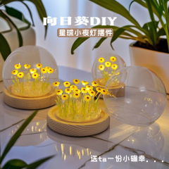 跨境向日葵diy小夜灯手工制作桌面摆件情侣闺蜜生日情人节礼物