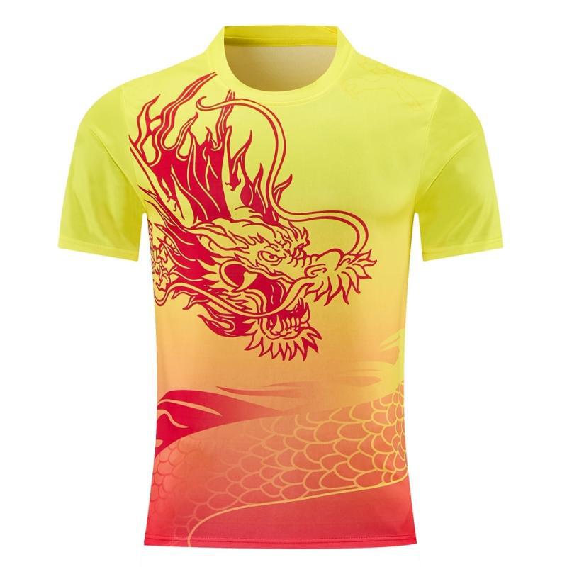 Dragón de secado rápido traje de barco dragón traje de manga larga protección solar dragón barco dragón barco dragón traje de equipo de seda de hielo se puede imprimir nombre del equipo
