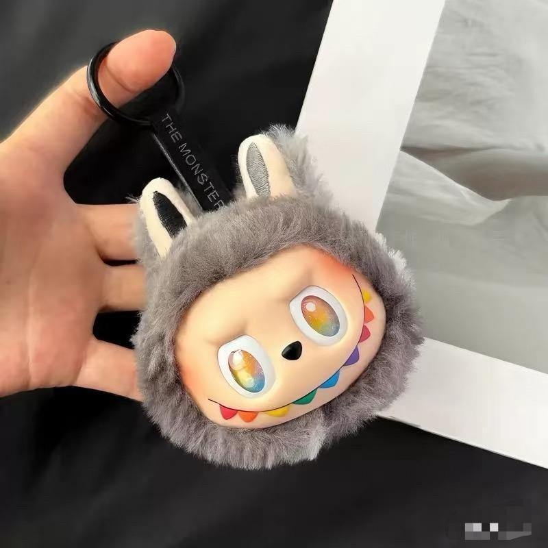 Caricaturas lindas peluche tela de tela llavero regalo creativo bolsas colgantes estandos pequeños productos
