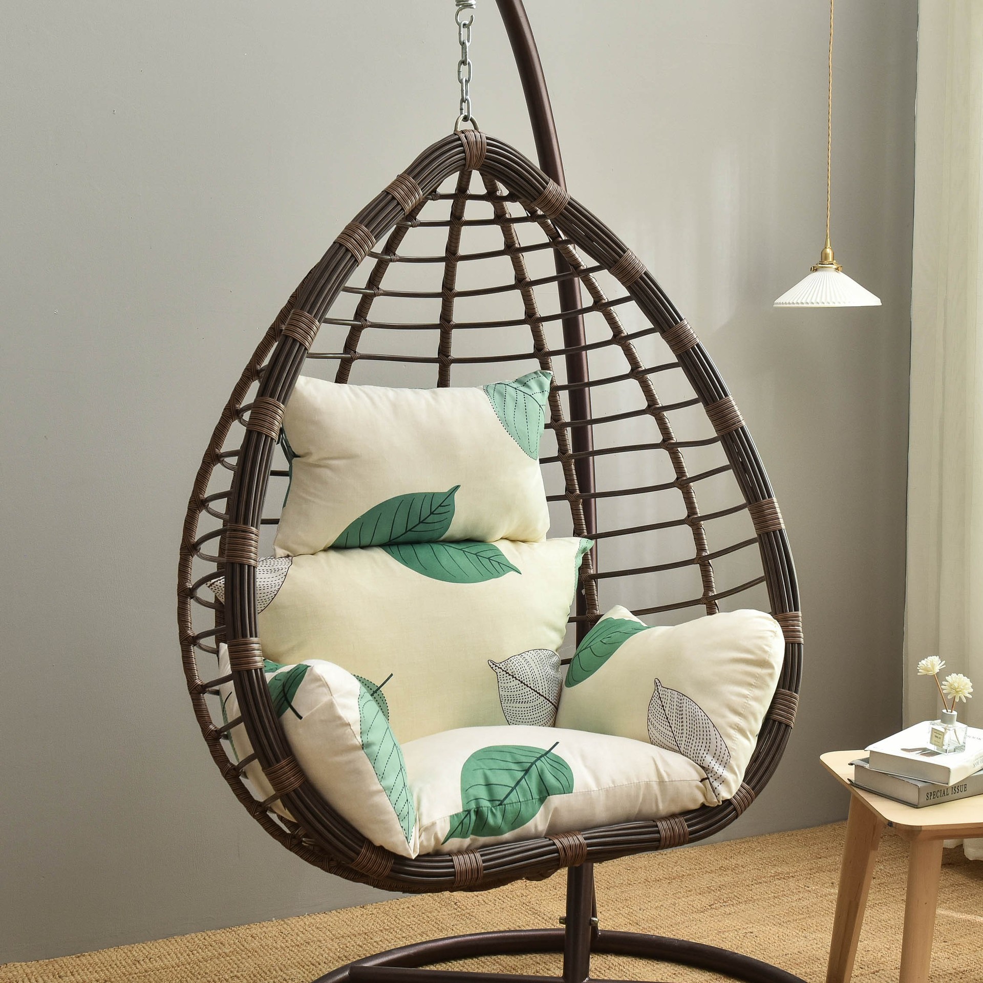 Hojas verdes frescas