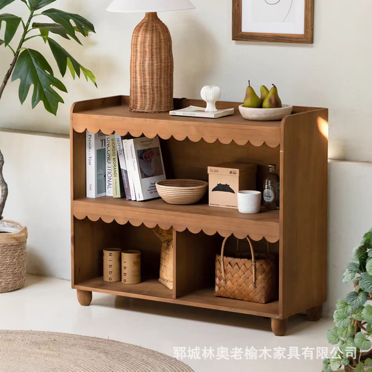 Old Elm Sideboard Simple Solid Wood Sideboard Living Room Bedroom Storage Locker B&B Decorative Cabinet Log Cabinet