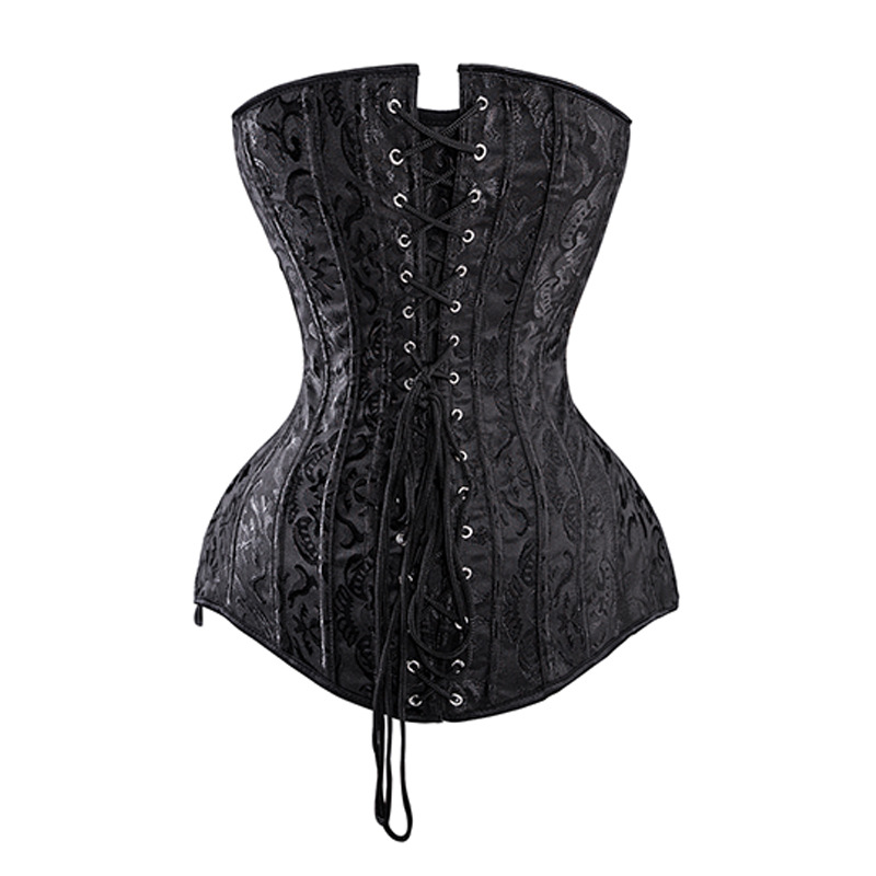 Cruz-Frontera de acero hueso fuerte presión corsé estilo Palacio corsé adelgazar la cintura conformación del vientre soporte de pecho largo corsé