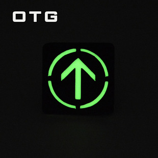 Shiyue Tactics Green Code Trip Code Morale Badge Carbon Fiber Luminous Cultural and Creative War Epidemic Velcro Military Fan Magic