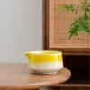 Gradient yellow with mouth