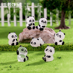 微景観園芸造景夜光パンダかわいい小動物人形diy樹脂部品