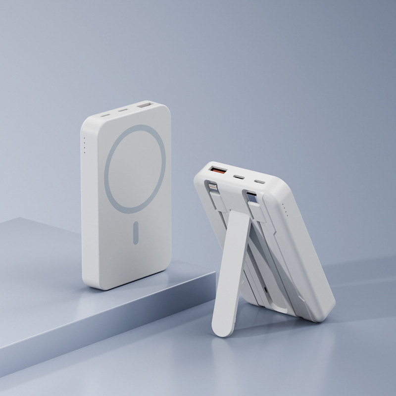 Carga rápida transfronteriza magnetic cargar soporte de cinturón de tesoro 10000mAh portátil cargador inalámbrico fuente de alimentación portátil impresión de regalo