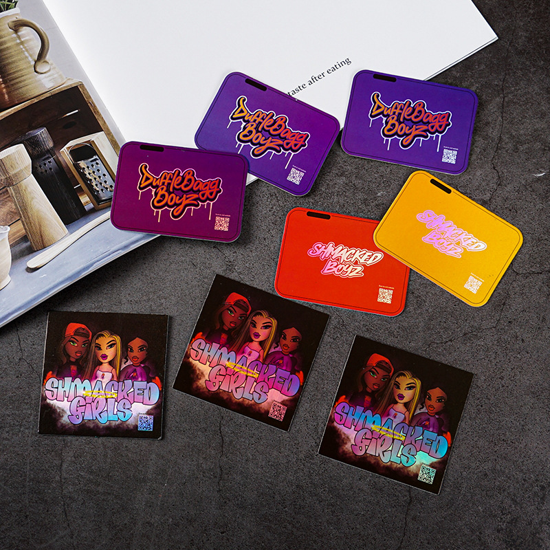 镭射不干胶贴纸卡儿童玩具吊卡各种异型卡片包邮UV印刷标签
