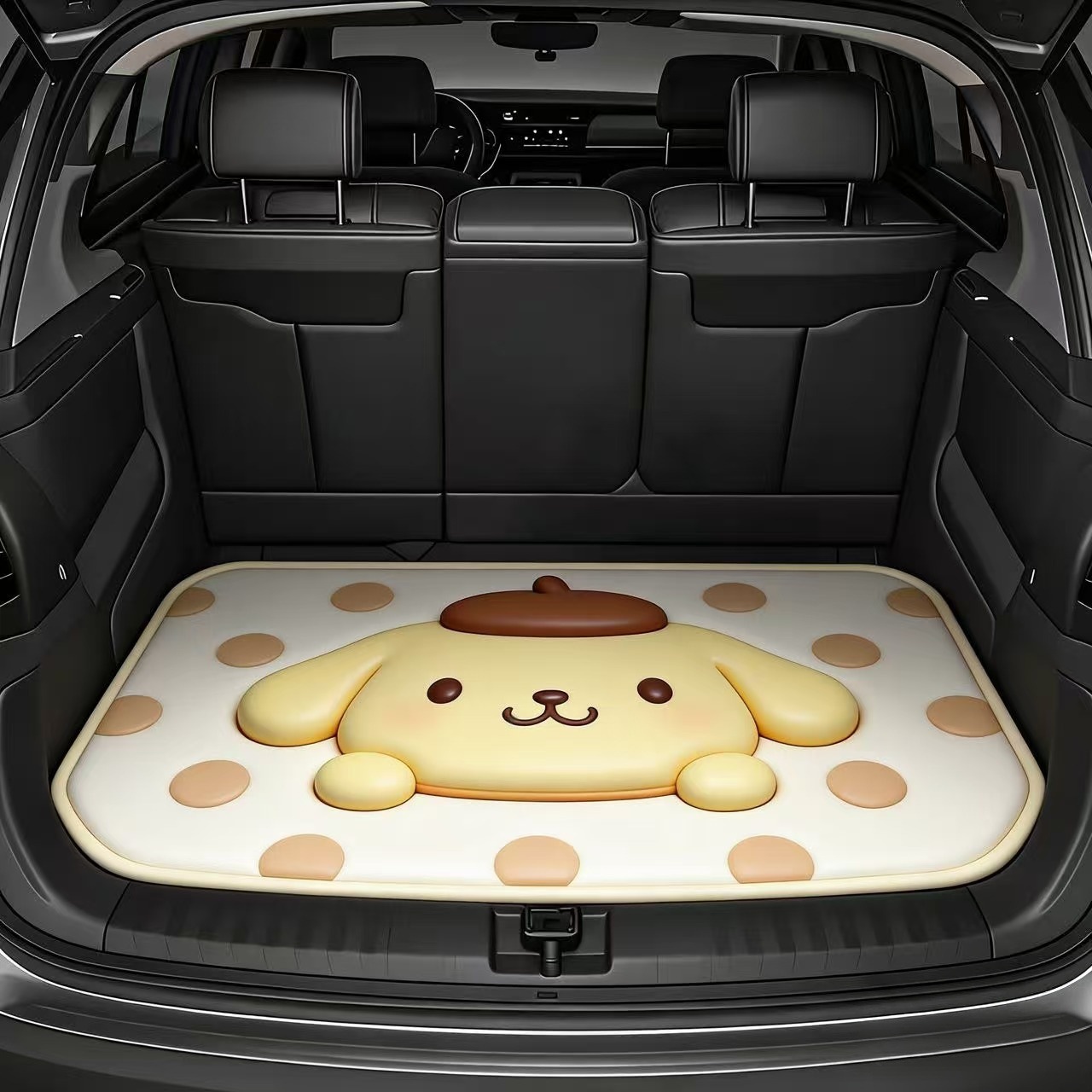 Cross-Border Sanrio Printed Dust-Proof Mat for Cars, Cartoon Design, Dirt-Resistant, Wear-Resistant, Easy to Care For, Trunk Mat, in Stock