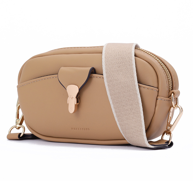 Femmes Mini Faux Cuir Couleur Unie Style Classique Ovale Fermeture Éclair Sac Bandoulière display picture 9