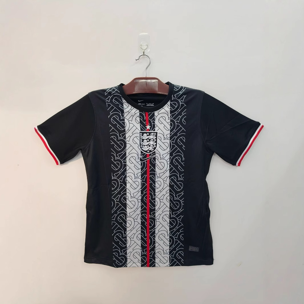 Moda de comercio exterior impresión 3D 20-21 Inglaterra ropa de entrenamiento deportes malla suelta transpirable manga corta cuello redondo camiseta