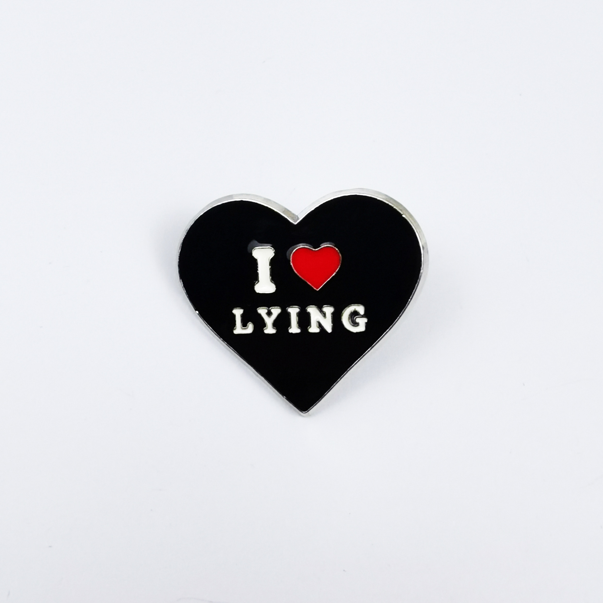 Insignia de metal con letras en inglés creativas europeas y americanas, personalidad, amor negro, ropa, bolsos, accesorios, broches transfronterizos image 8