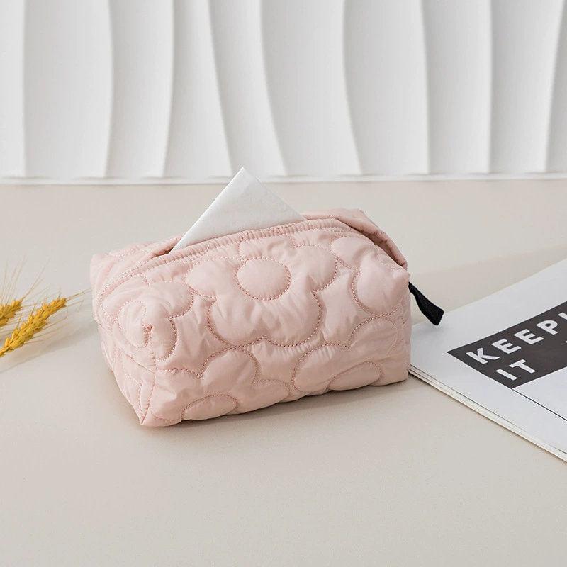 Modern fresh creamy cloth, wipes for auto, flowered