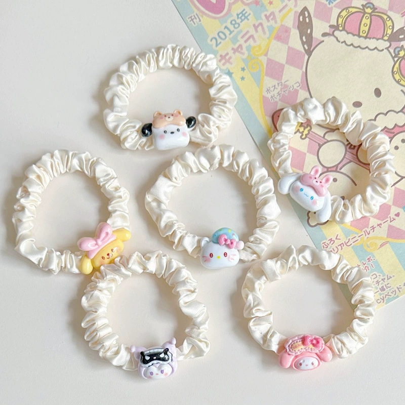 Новый стиль Sanrio Girl головная веревка для волос милый сладкий мультфильм Мэн Мэн волосатая веревка для маленьких медведей кожаные сухожилия для пары аксессуаров для волос