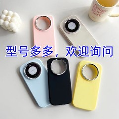 馬卡龍膚感小胖妹電鍍圈手機殼適用紅米K70潮流NOTE13適用紅米13C