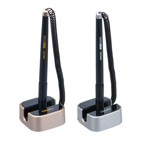 Deli 6796 desk pen business gel pen bank front desk signature pen desktop pen counter