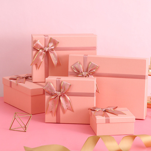 Fashionable and simple gift box empty box wholesale souvenir gift world cover box large gift packaging box paper box