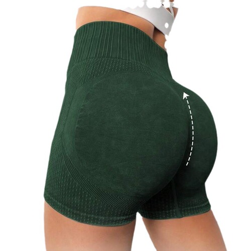 Matte water-wash seamless yoga pants high-waisted bum-lifting yoga shorts fitness pants running sports pants three-quarter pants for women
