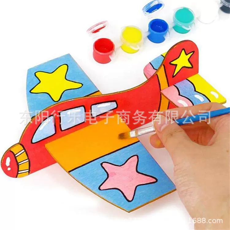 Новый продукт, популярный граффити, самолет, деревянные поделки, DIY, украшения для самолетов, детская образовательная модель истребителя