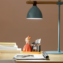 可愛女孩時尚輕奢風筆筒高級感收納盒辦公室兒童女生桌面裝飾王金