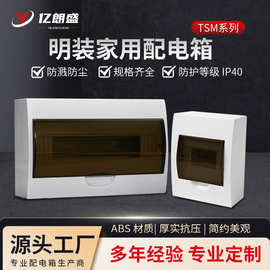 豪华塑料配电强电箱4回路空开箱接线盒防水盒明装回路开关盒空箱