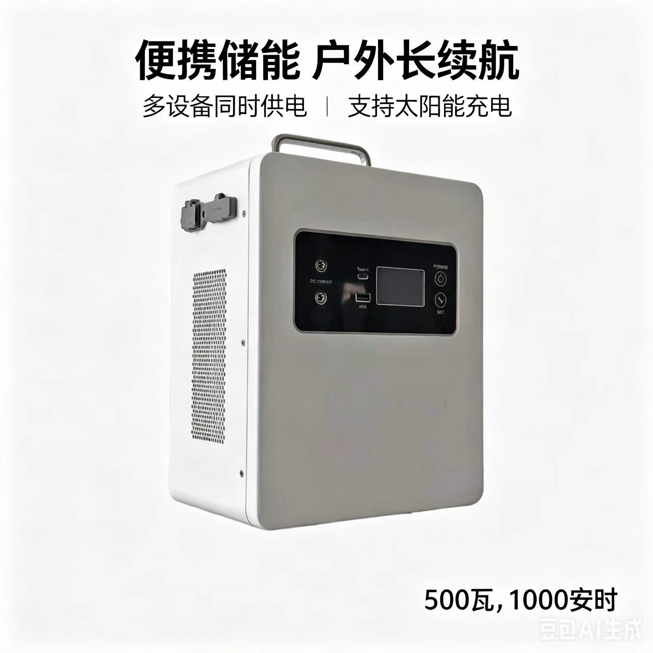 500W 1KWh Portable Energy Storage Solar Power Supply All-in-One Home Solar Generator Energy Storage System
