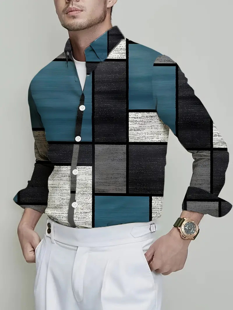 Comercio exterior europeo y americano Amazon 2025 nueva tendencia de la moda casual todo fósforo camisa de manga larga de alta calidad MB12