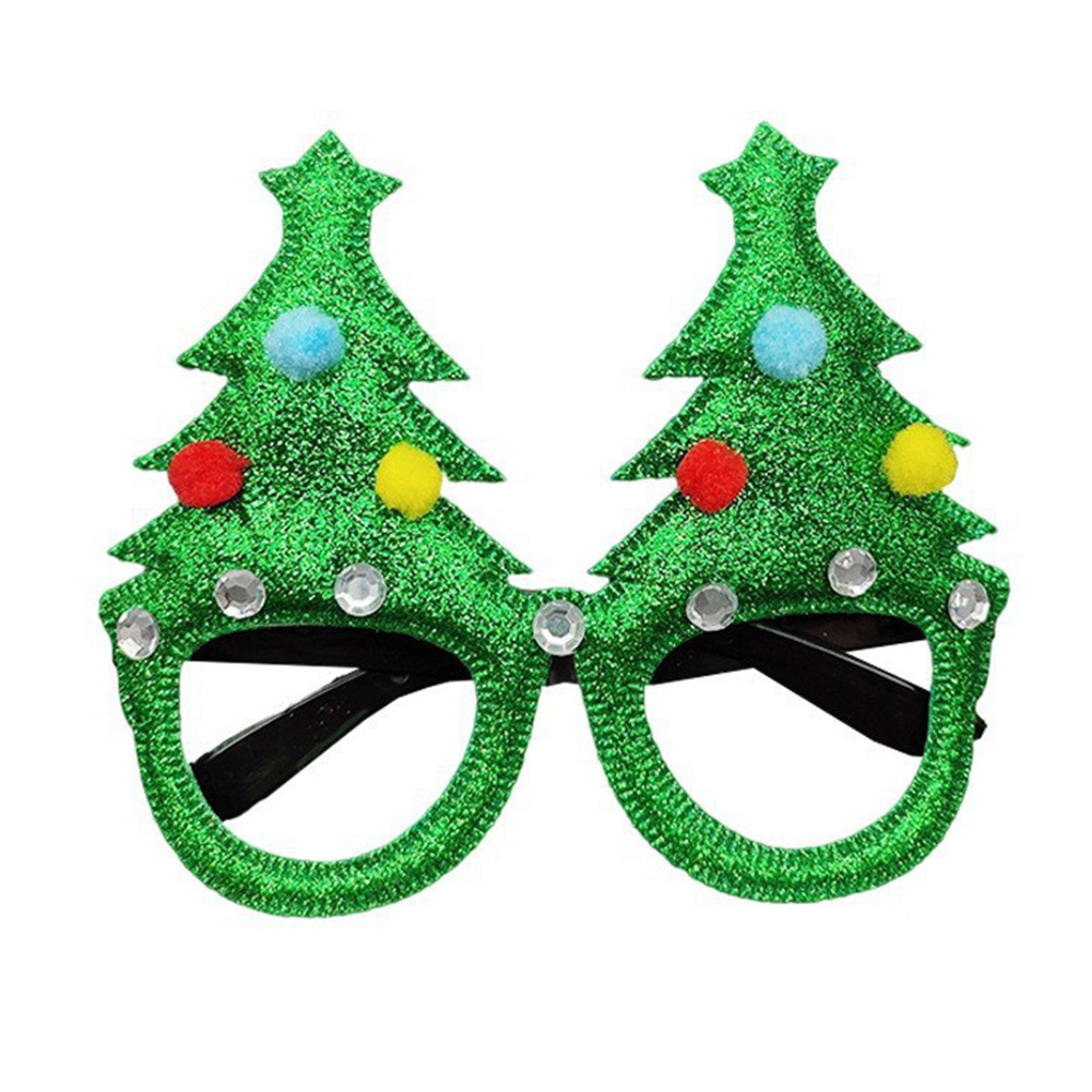 Árbol de Navidad transfronterizo gafas fiesta de Navidad para adultos niños árbol de Navidad gafas árbol de Navidad punto gafas