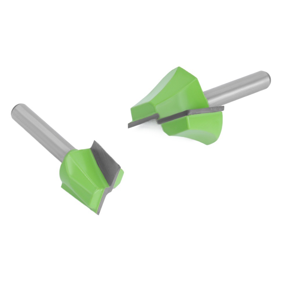 1/4 mango de limpieza inferior cuchillo fresco verde mesa de fresado inferior cuchillo de corte máquina de corte cabeza de corte de carpintería directa de fábrica cortador de fresado