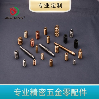 数控车床走心机加工非标精密小模数单双头铜蜗杆电机齿轮蜗轮蜗杆