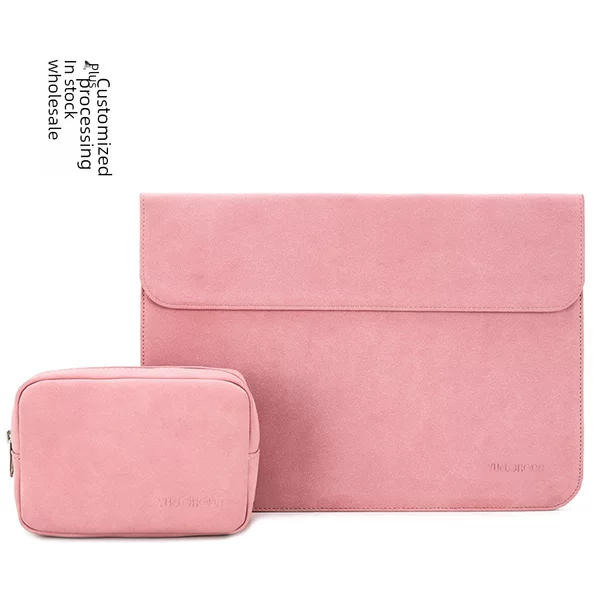 Computer Laptop Sleeve Bag 12-15inch Lightweight Clutch Bag Flip Cover Magnetic Protective Leather Case Tablet Protective Case
