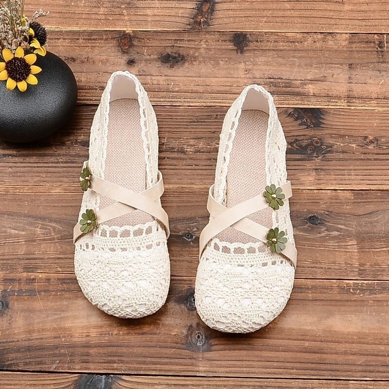 New summer style women's closed-toe sandals, Mori girl style, vintage retro shallow soft-soled shoes, breathable women's shoes, mesh fisherman shoes New summer style women's closed-toe sandals, Mori girl style, vintage retro shallow soft-soled shoes, breathable women's shoes, mesh fisherman shoes