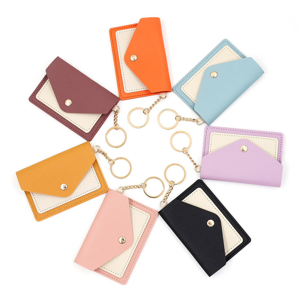 Nuevo nicho simple sobre bolsas de tarjetas creativas de color caramelo tarjeta de estudiantes bolsas de cambio tarjeta de tarjeta de identificación cubierta