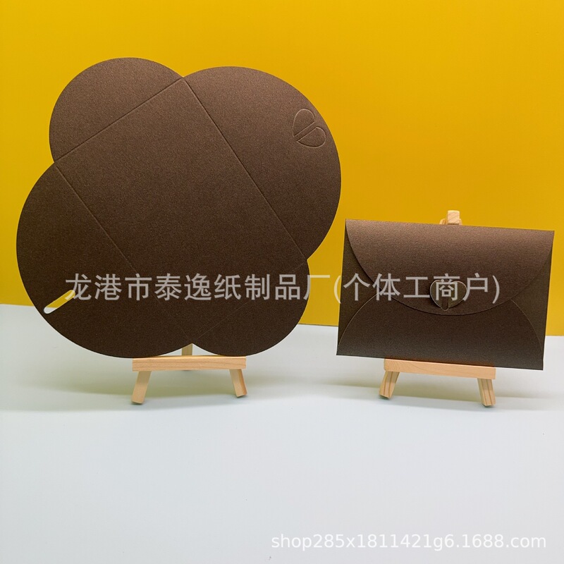 ミニトランペット珠光愛心ボタン封筒珠光封筒名刺銀行カード収納|undefined