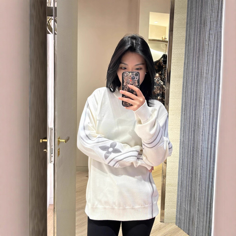 2025 Autumn/Winter Ski Letter Embroidery Wool Sweater Unisex Casual Knitted Pullover Jacket Design Top