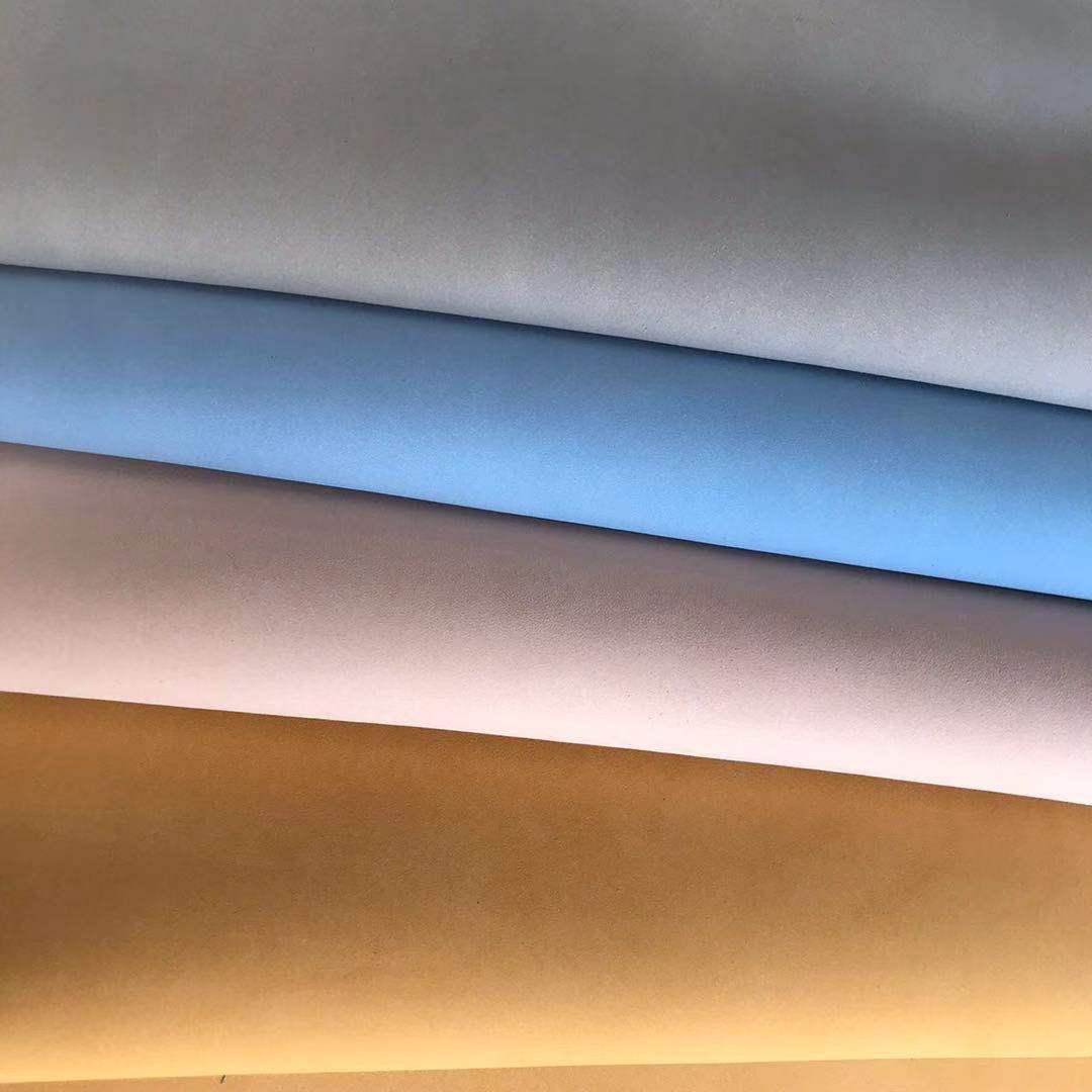 厂家磨砂皮革 1.8-2.0MM 磨砂皮短靴女鞋用 牛巴戈真皮皮料