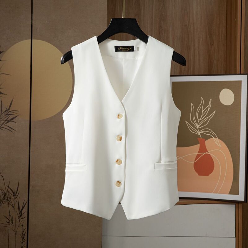 Suit Vest for Women, New Spring/Autumn 2025 Style, Fashionable Sleeveless Jacket, Lightweight and Elegant Women's Vest Suit Vest for Women, New Spring/Autumn 2025 Style, Fashionable Sleeveless Jacket, Lightweight and Elegant Women's Vest