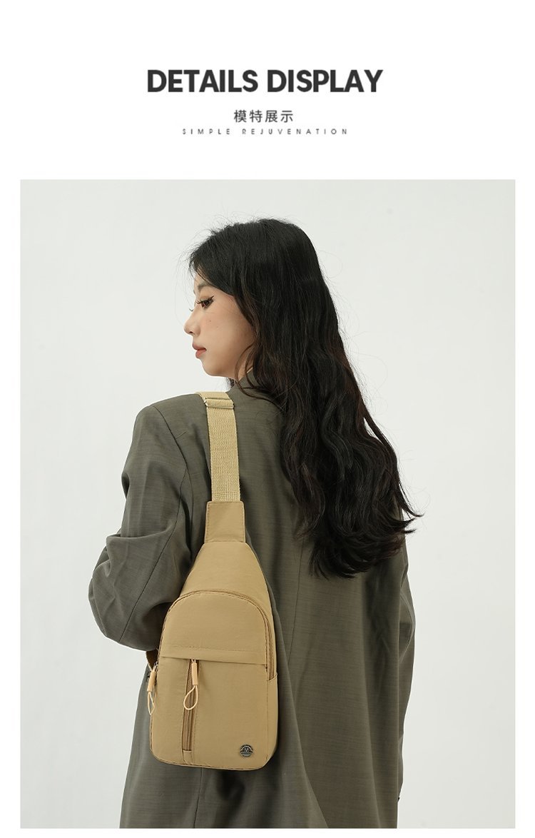 247g Weight Nylon Lining Material Sewing Thread Fashion Element Zipper Closure Type Single Shoulder Strap Strap Type Fanny Pack Bags Type Holiday, Daily Occasion Oxford Cloth Material Solid Color Pattern All Seasons Season Women's Gender Classic Style Style Square Shape Medium Size Women's Classic Style Solid Color Oxford Cloth Waist Bags 无