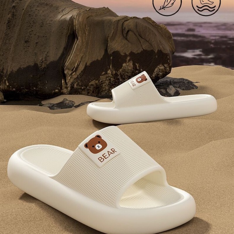 Women's Slippers with a Stepping-On-Feces Sensation, Summer 2026 New Model, Indoor Home Non-Slip Soft Sole, Odor-Free Eva Sandals for Men
