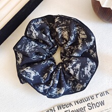 国风水墨晕染大肠发圈女复古气质扎马尾发绳高级感丸子头头绳发饰