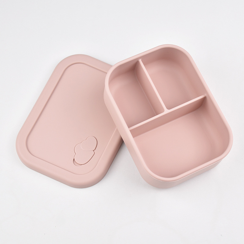 食品级硅胶饭盒可进微波炉加热学生上班族午餐盒分格便当盒保鲜盒|undefined