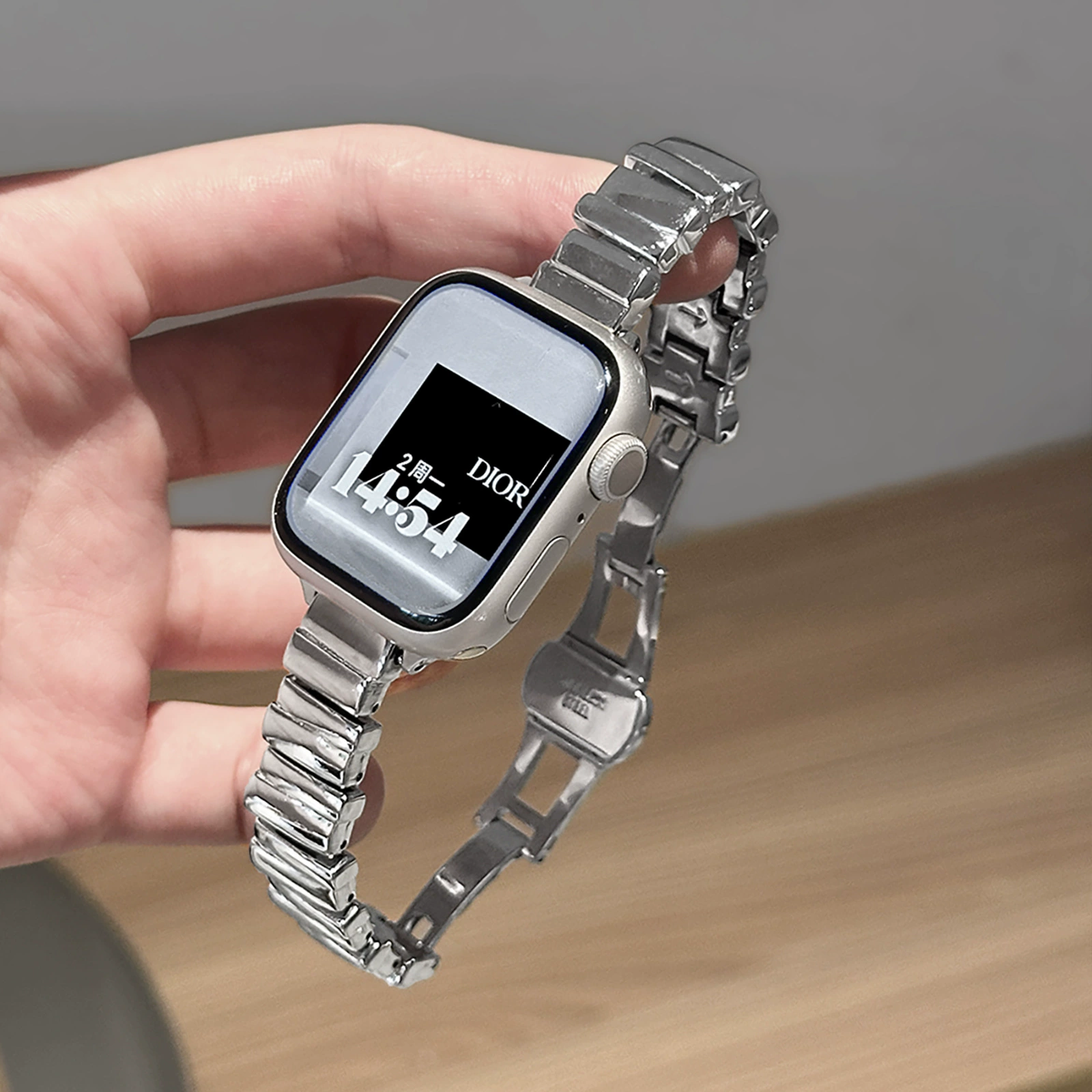 Apple, watch strap stainless steel, steel belt