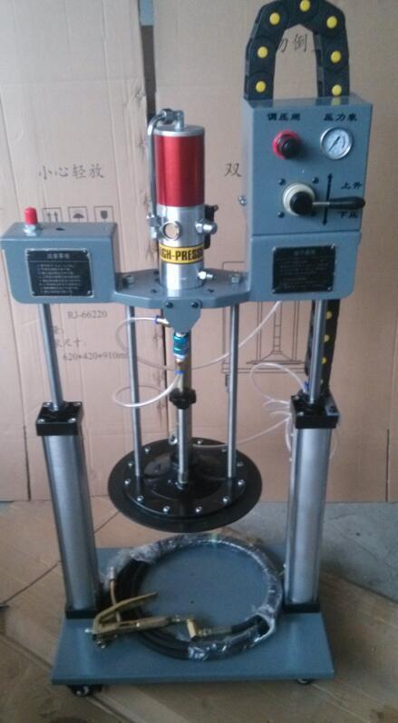 Máquina de inyección de grasa cuantitativa neumática doble columna de refuerzo cuantitativo de mantequilla de alta viscosidad refuerzo de mantequilla pistola de mantequilla neumática