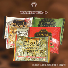 日本進口高崗高岡生巧克力可可黑巧牛奶白巧抹茶草莓喜糖網紅零食