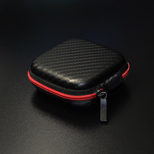 KZ Leather Storage Bag Small Headset Digital Accessories Storage Bag Neutral Headset Carrying Bag Pressure-proof Factory Wholesale