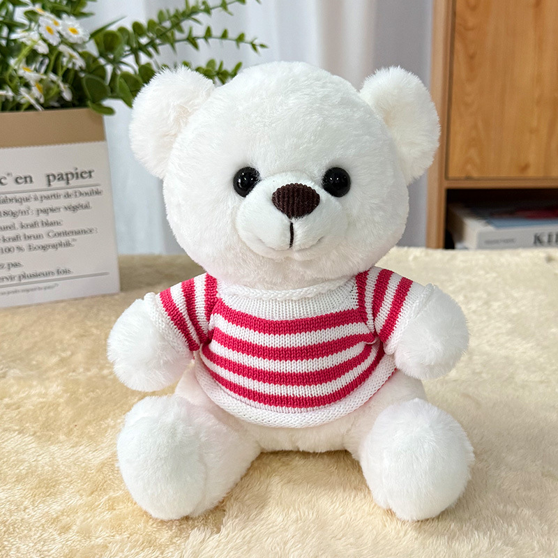 Suéter transfronterizo Teddy Bear muñecas muñecas juguetes de peluche actividad de publicidad LOGO impresión regalos de graduación escolar