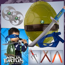 跨境爆款忍者玩具龟壳角色扮演儿童玩具派对主题武器套装摆摊玩具